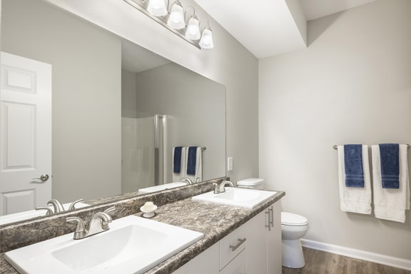 Double sink vanities - Springbrook Apartments