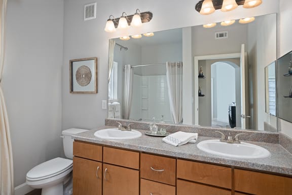 Corbin Greens Apartments dual sink vanities