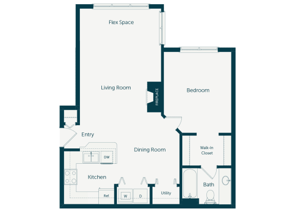 Emmersyn at Lone Tree - A2 - 1 Bed 1 Bath - 2D