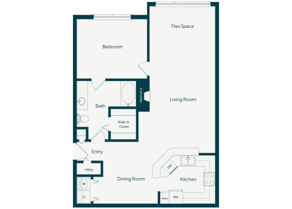 Emmersyn at Lone Tree - A4 - 1 Bed 1 Bath - 2D