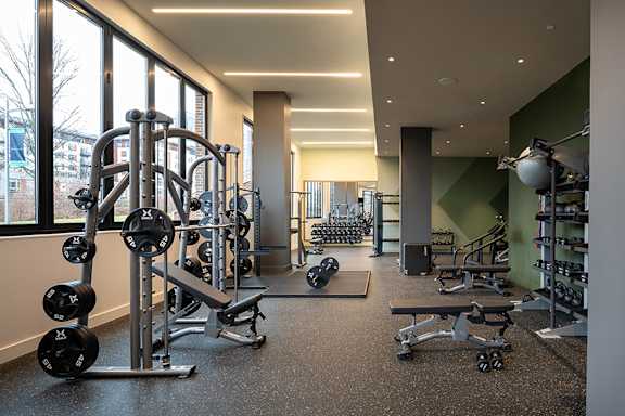 State-of-the-art fitness center with