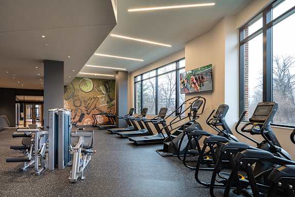 State-of-the-art fitness center with Fitness on Demand - Brentford at the Mile
