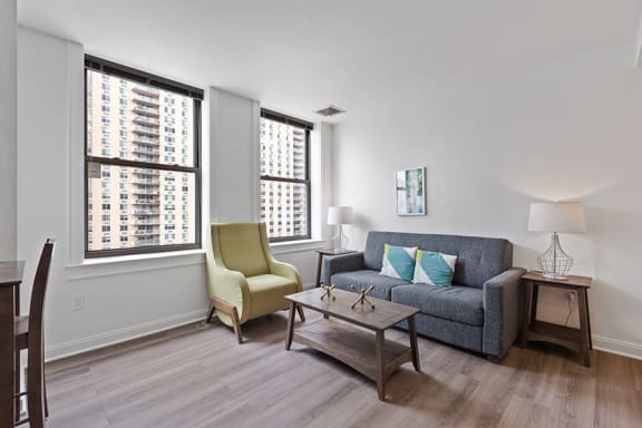 Luxury wood-style flooring - The Republic Apartments