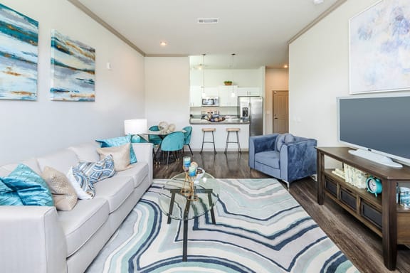 Centre Pointe Apartments hardwood-style flooring
