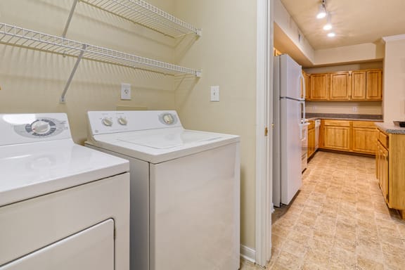 The Estates at River Pointe full-sized washer and dryer