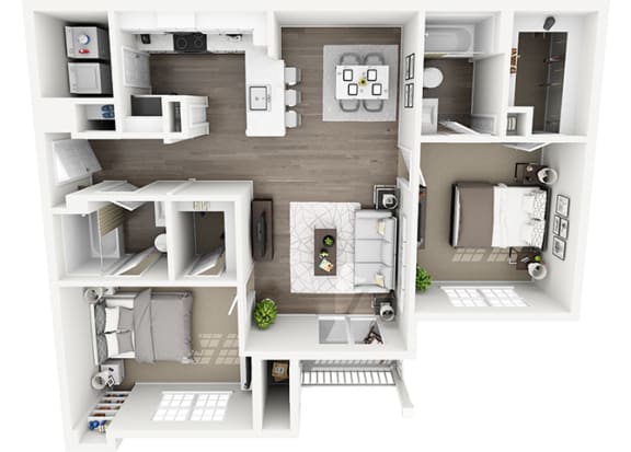 Lexington Farms B3R - 2 bed 2 bath - 3D