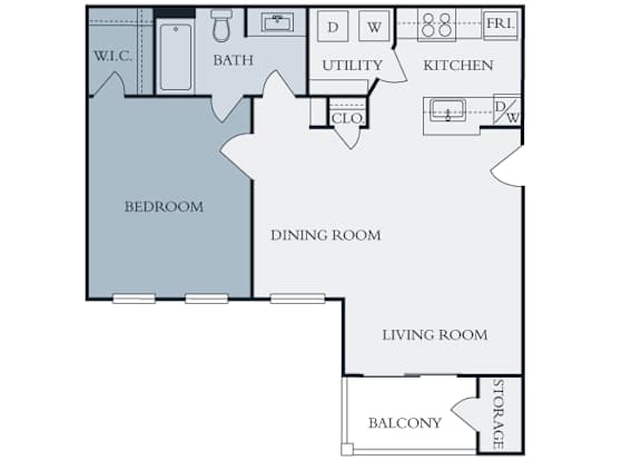 Lexington Farms - A1 -1 bed 1 bath - 2D