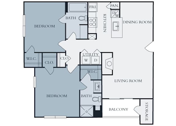 Lexington Farms - B2 - 2 bed 2 bath - 2D