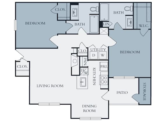 Lexington Farms - B4 - 2 bed 2 bath - 2D