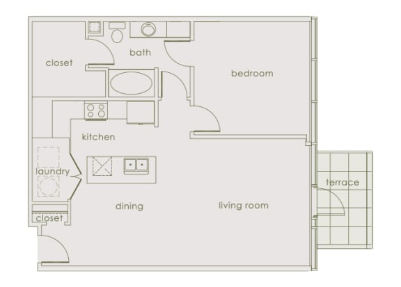 Main 3 Downtown - A3 (Tower) - 1bed/1 bath - 2D