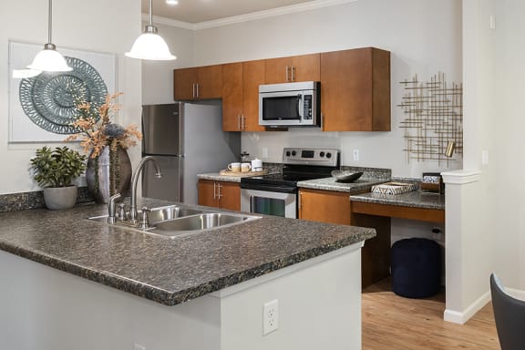 The Fairways at Corbin Park built-in microwave