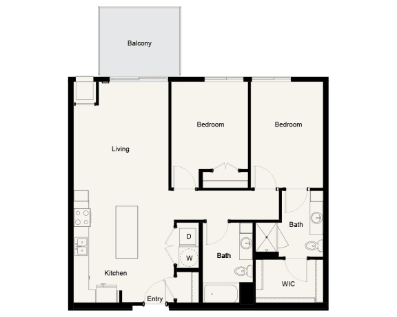B01 - 2Bed 2Bath - Onyx Edina - 2D