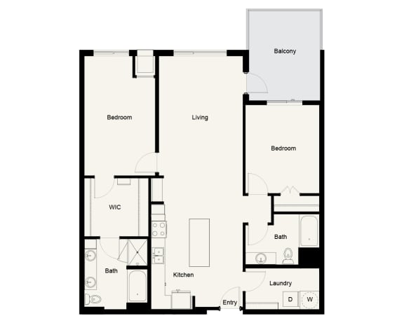 B07 - 2Bed 2Bath - Onyx Edina - 2D