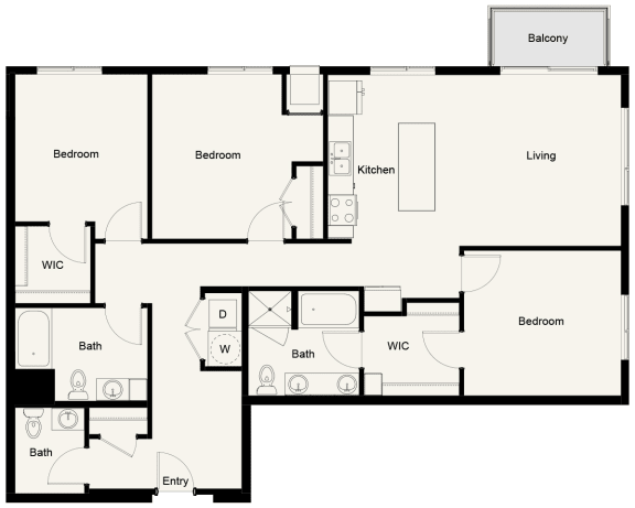 C03 - 3Bed 2Bath - Onyx Edina - 2D