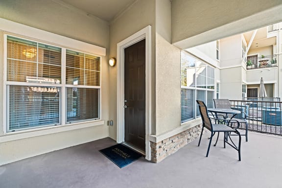 The Foothills at Old Town Apartments - Private courtyard entry
