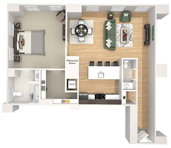 A20 - The Republic - 3D floor plan