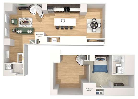 A25 - The Republic - 3D floor plan