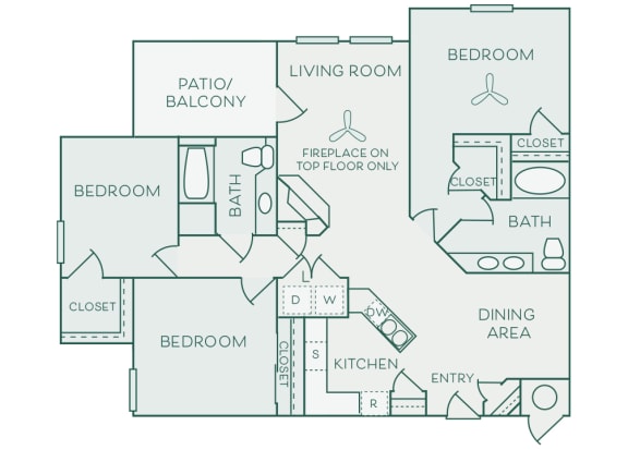 The Commons - C1 - Dorchester - 3 bedroom - 2 baths