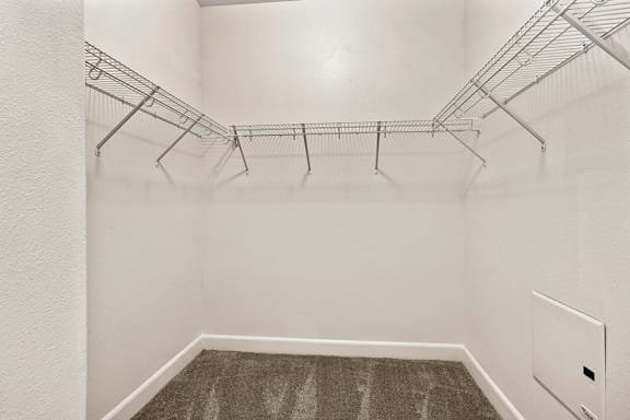 First and Main Apartments walk-in closet