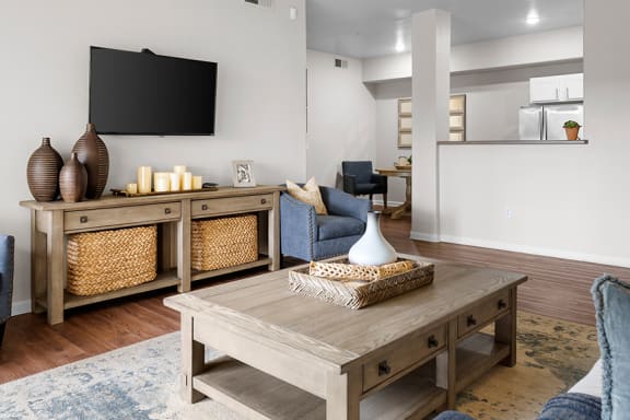 Wood-style flooring in select units - Arrowhead Landing Apartments