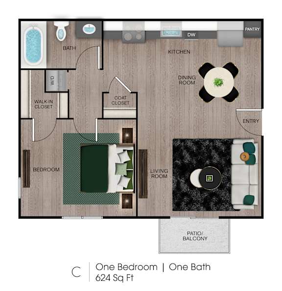 1 bed 1 bath at Central on Broadway Apartments, Apartments, Mesa, AZ