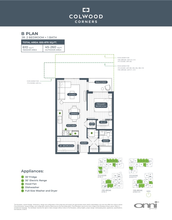 the floor plan of e collusion condos