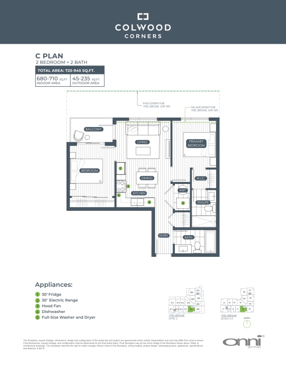 the floor plan of the condo