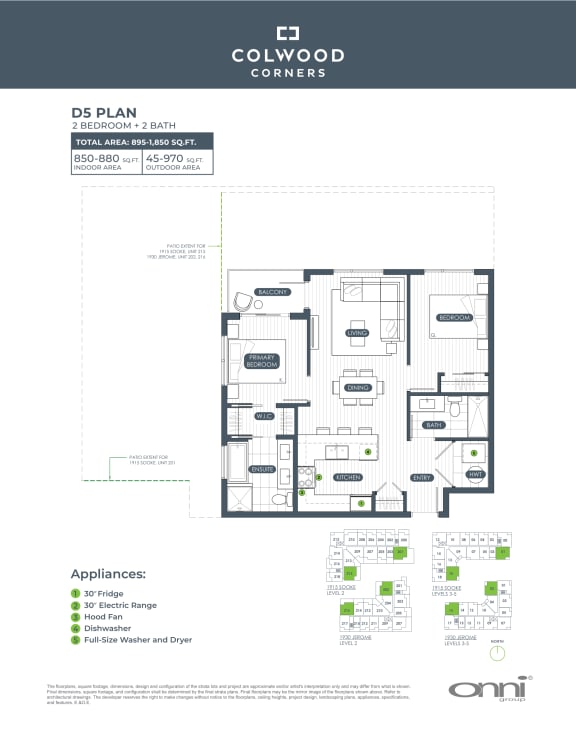 the floor plan of the condo