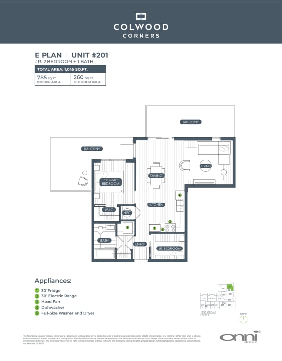 the floor plan of the condo