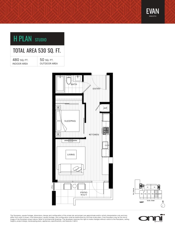 the floor plan of the condo