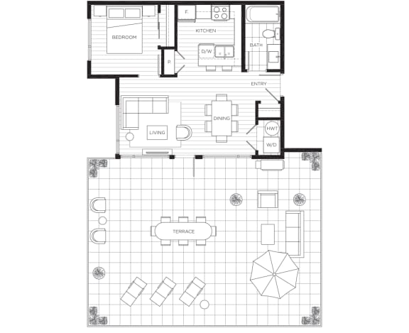 floor plan of upper and lower floors of a modern house