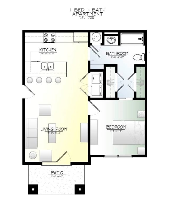 1 Bedroom Woodland Park Bentonville