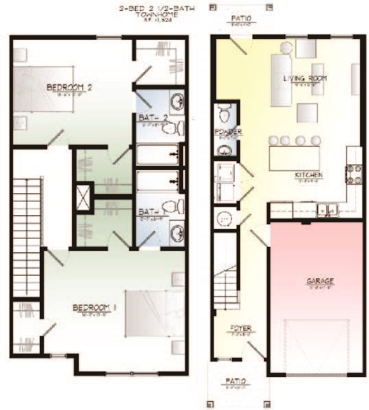 Floor Plans of Woodland Park in Rogers, AR