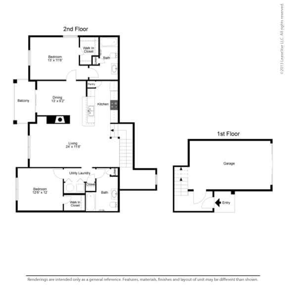 2 Bedroom Apartment with Detached Garage  at Centennial Park Apartments, Kansas, 66213