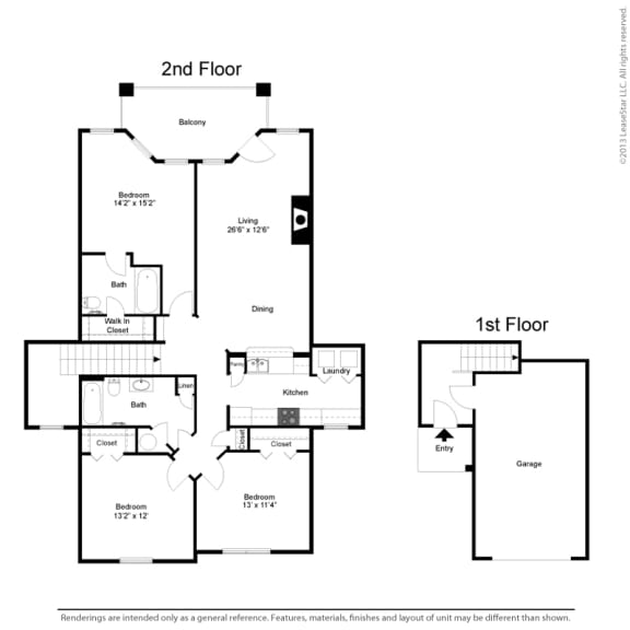 3 Bedroom Townhome with Detached Garage Overland Park KS  at Centennial Park Apartments, Kansas, 66213