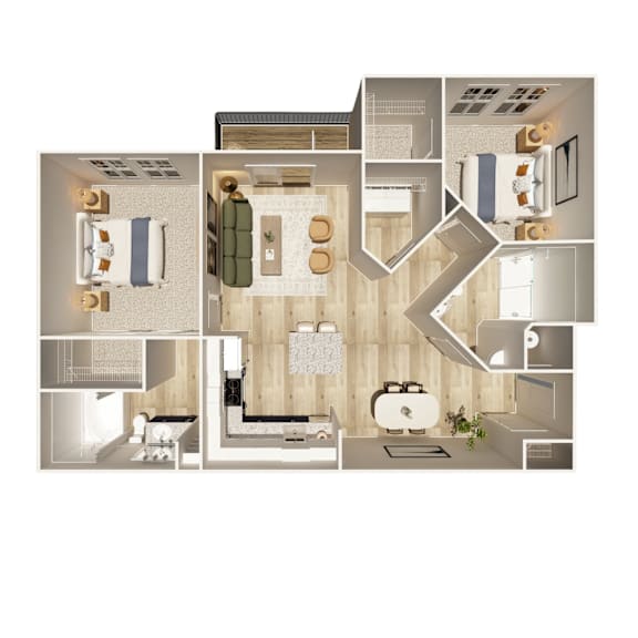 A series of images showing different rooms of a house.