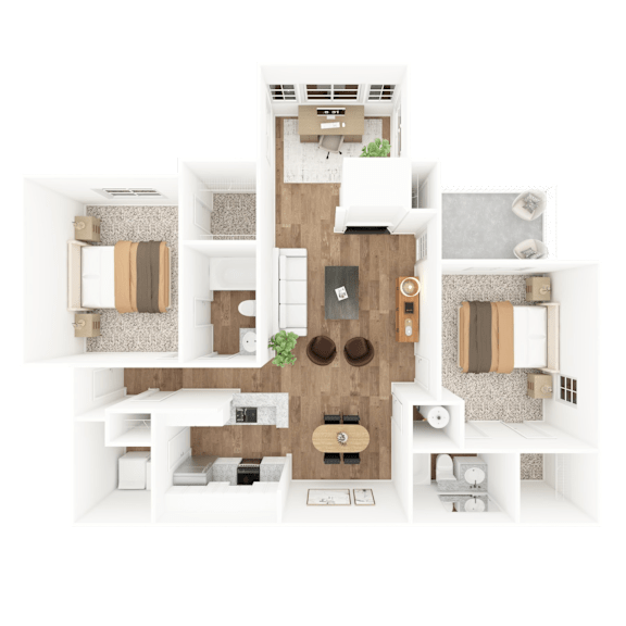 CHARLESTON Floor Plan at The Crest at Berkeley Lake, Duluth