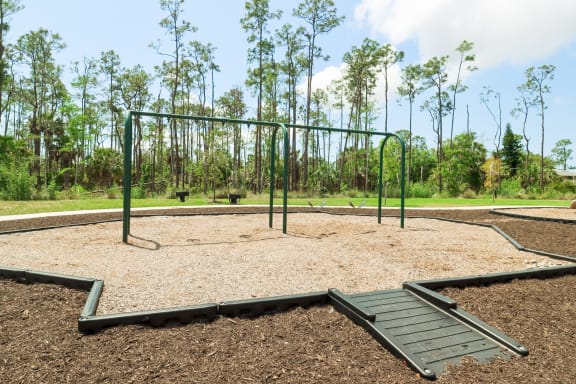a swing set in a park at The Crest at Naples, Florida, 34113