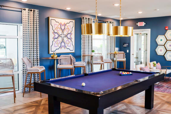 play a game of pool in our games room at The Crest at Naples, Florida, 34113