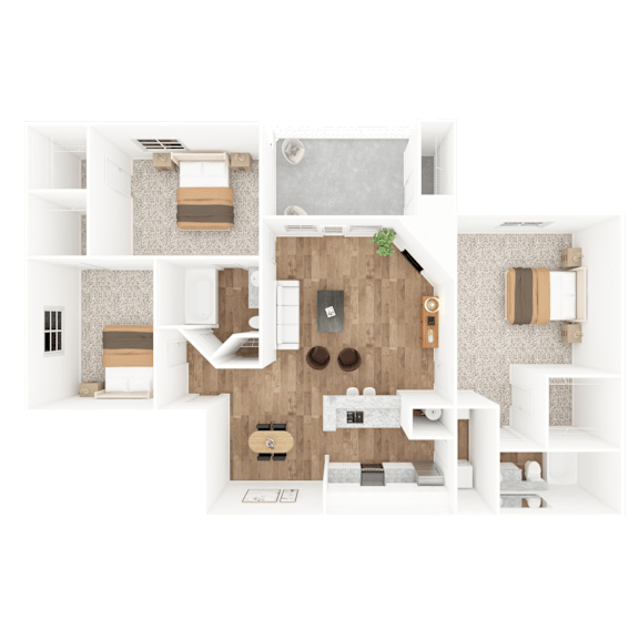 ST ANDREWS Floor Plan at The Crest at Berkeley Lake, Duluth, 30096
