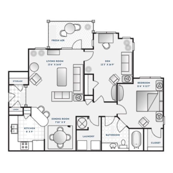 TUXEDO Floor Plan at The Crest at Berkeley Lake, Duluth, 30096
