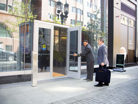 Professional Doorman at The Benjamin Seaport Residences, Boston, MA, 02210