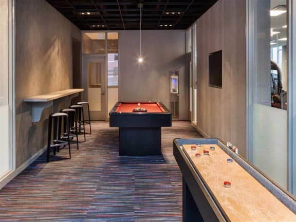 Game Room With Lots of Games at Eight O Five, Chicago, Illinois