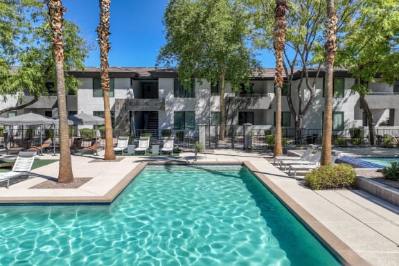 swimming pool at Avora apartments