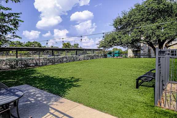 dog park at The Allure pet friendly apartments