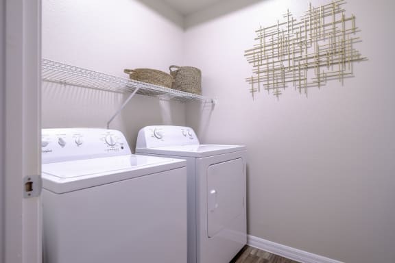 laundry room at South Blvd apartments