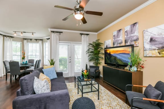 Falls at Eagle Creek wood-inspired flooring