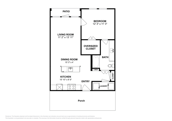 The Callie Cottage floor plan