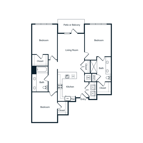C2-2 floorplan layout Berkshire Ballantyne