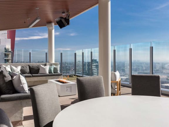 Common area balcony seating